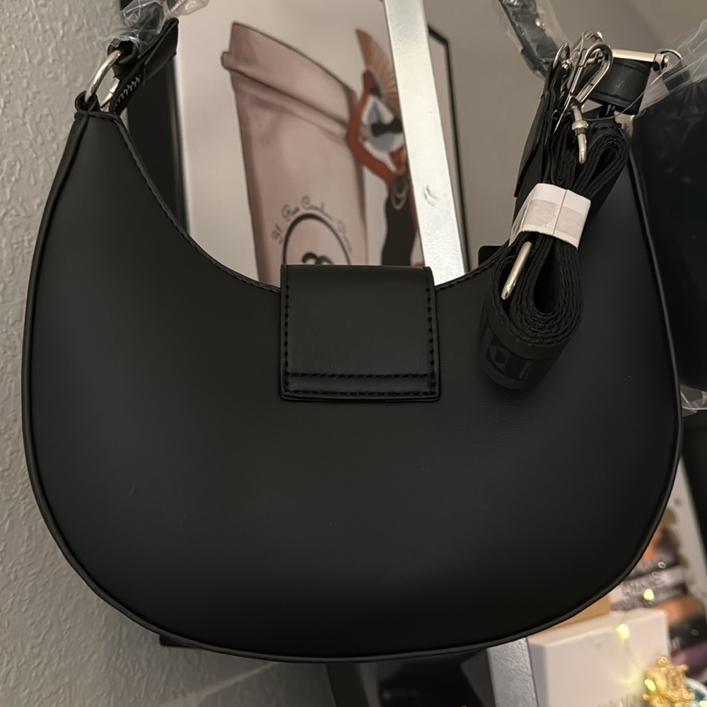 Valentino Orlandi Black Vegan Leather Shoulder Bag - Picture 5 of 7